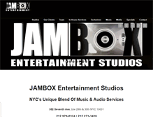 Tablet Screenshot of jamboxstudio.com